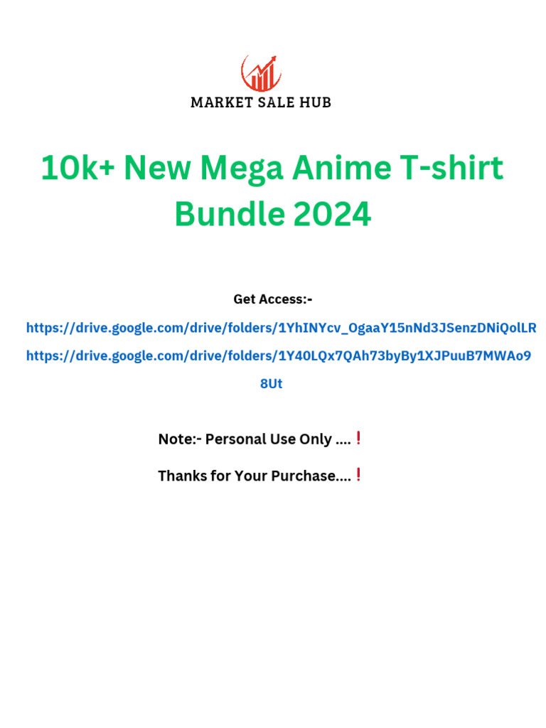 10000+AnimeT-shirtDesignBundle | PDF