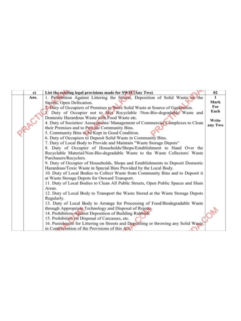 swm 2 marks | PDF