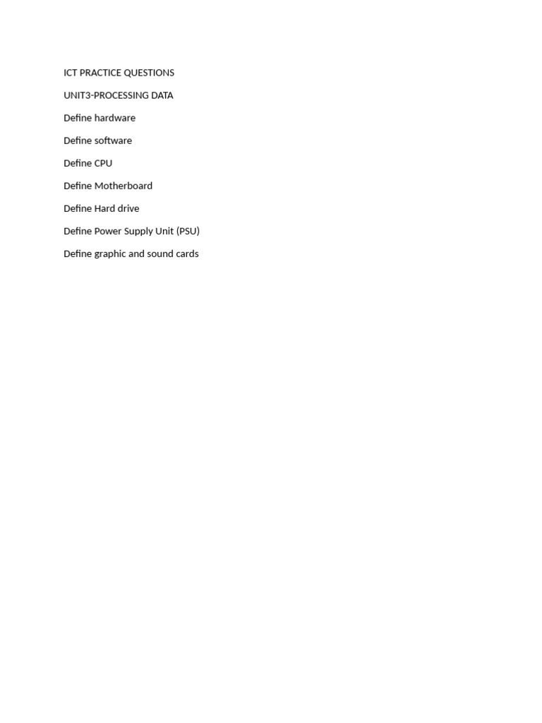 Ict Practice Questions | PDF