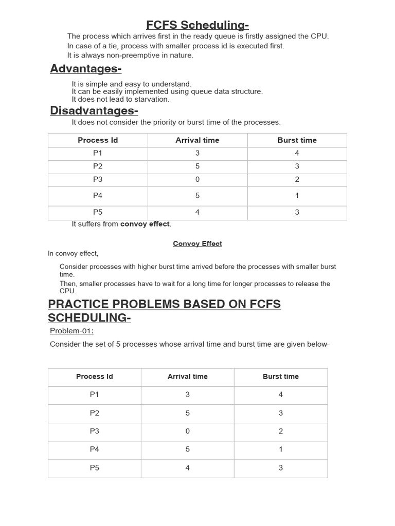 1. FCFS Scheduling | PDF | Scheduling (Computing) | Concurrency ...