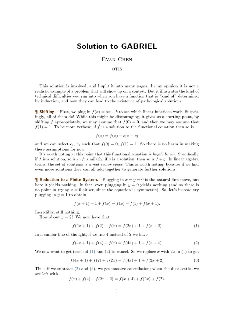 Gabriel | PDF | Basis (Linear Algebra) | Linear Algebra