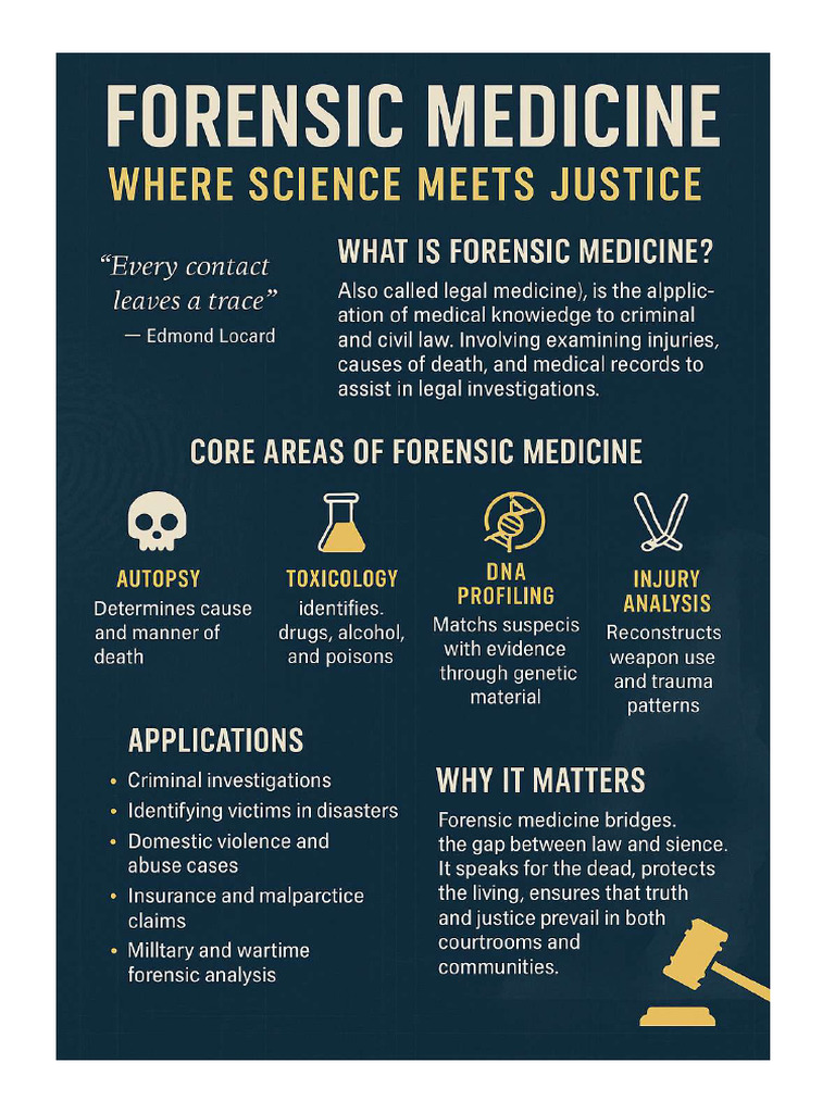 Forensic Medicine Poster | PDF