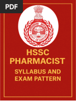 DHA Pharmacist Exam Syllabus 2025 | PDF