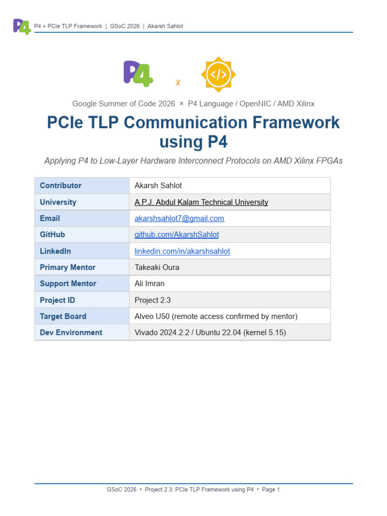 gsoc2026_proposal_akarsh_ | PDF | Field Programmable Gate Array | Parsing