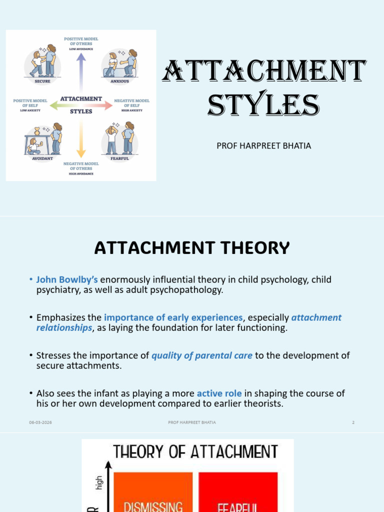 Attachment Styles | PDF | Attachment Theory | Intimate Relationships