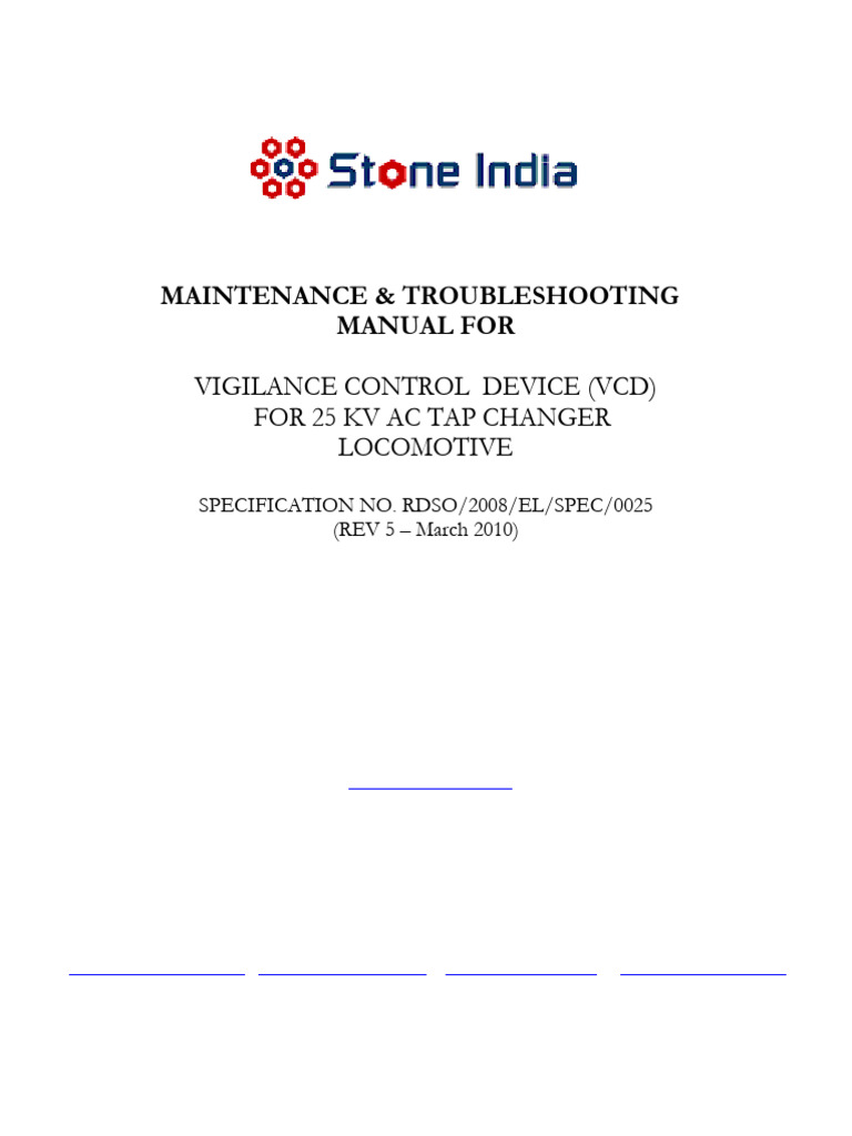 VCD Maintenance Manual | PDF | Electrical Engineering | Electricity