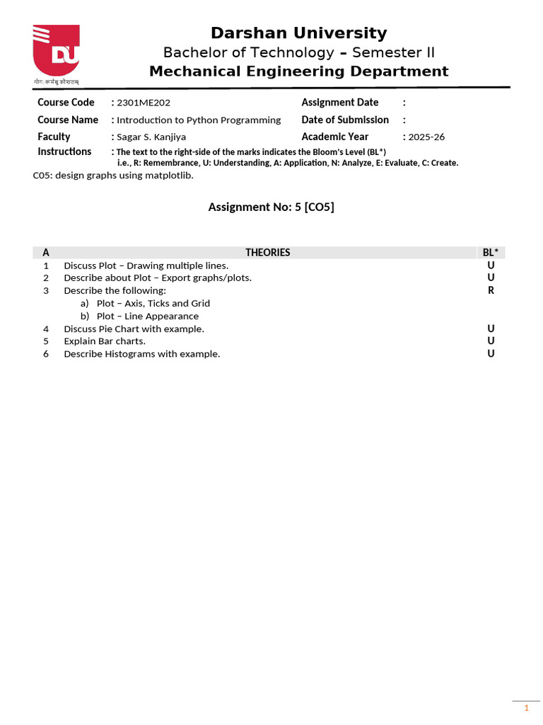 Assignment 5 | PDF