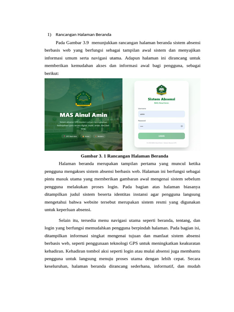 Rancangan Halaman Beranda | PDF