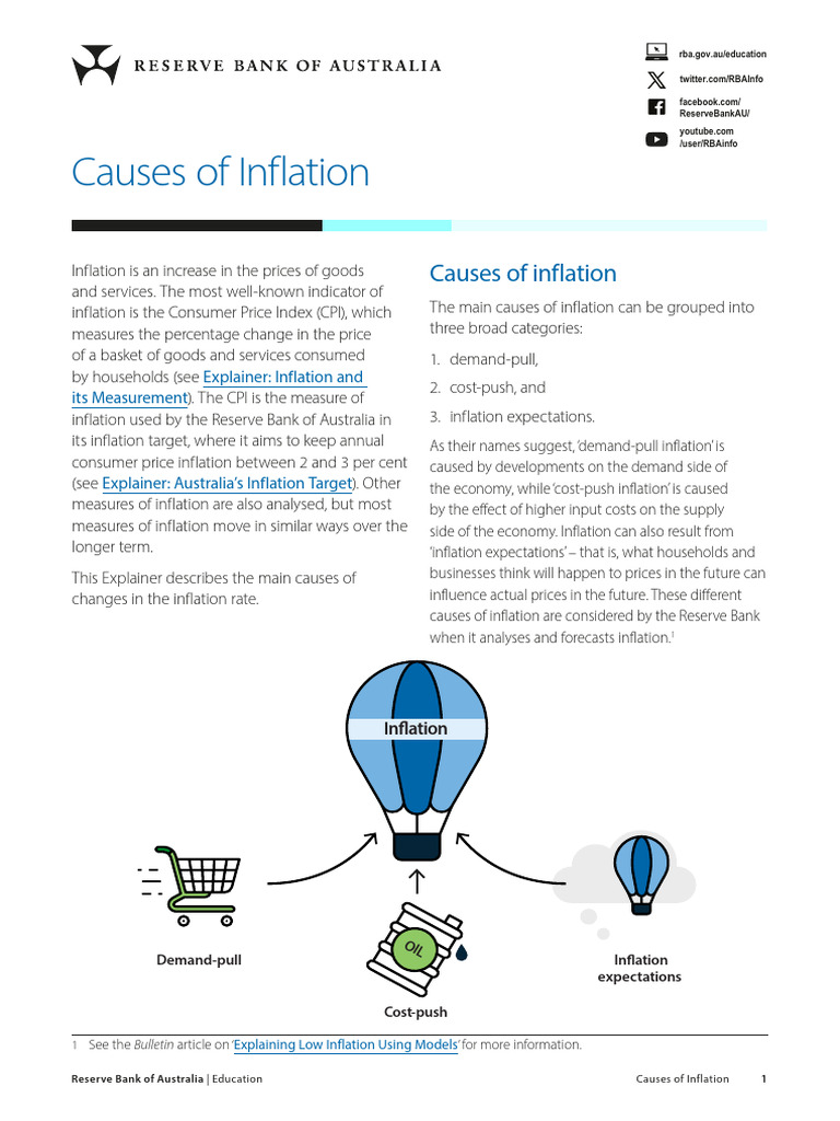 Causes of Inflation | PDF | Inflation | Labour Economics