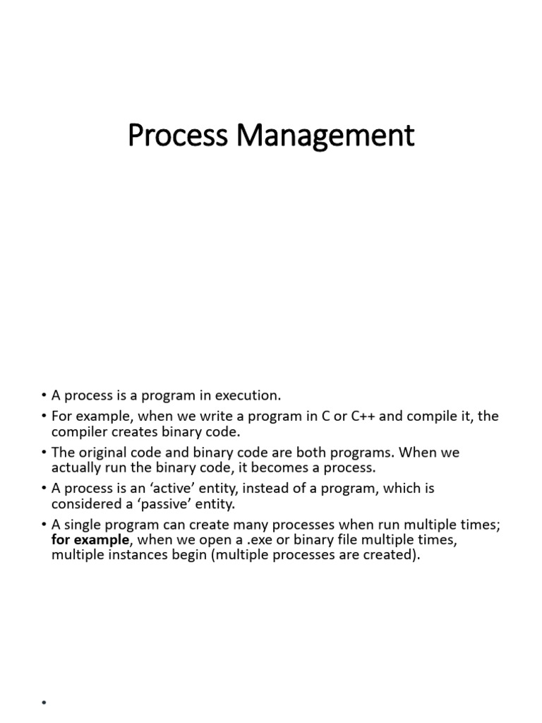 2. Process Management - Complete | PDF | Thread (Computing ...