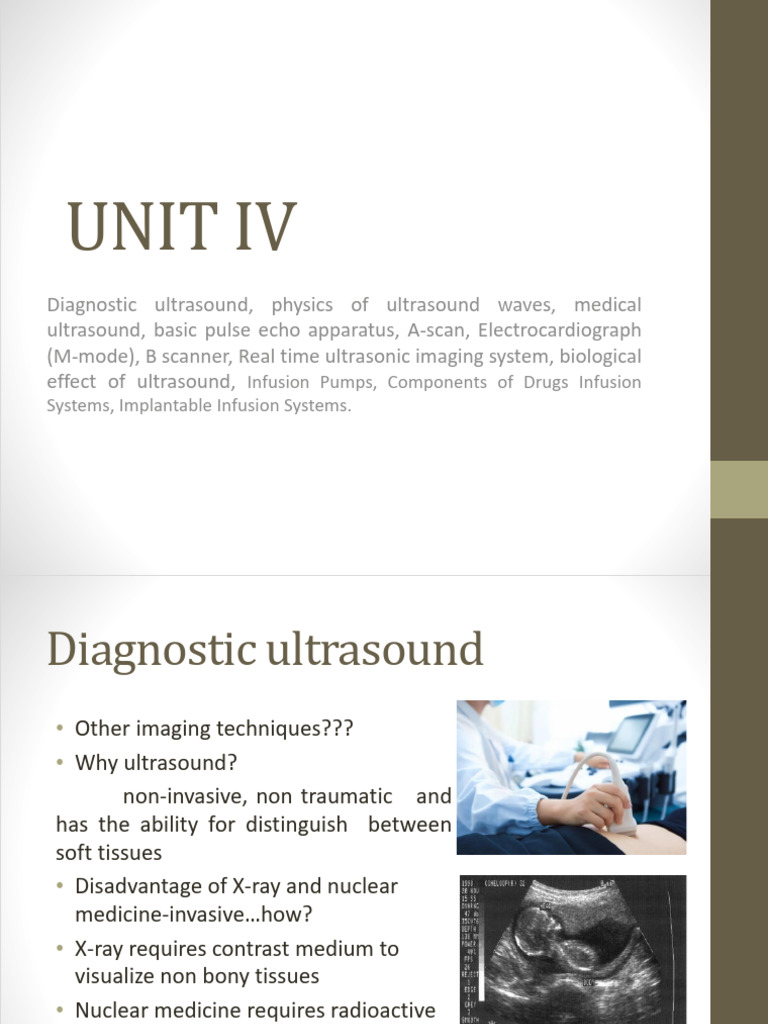 UNIT IV-NEW | PDF | Ultrasound | Medical Ultrasound