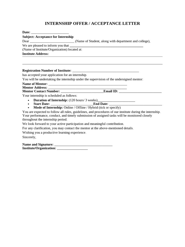 Offer Letter | PDF