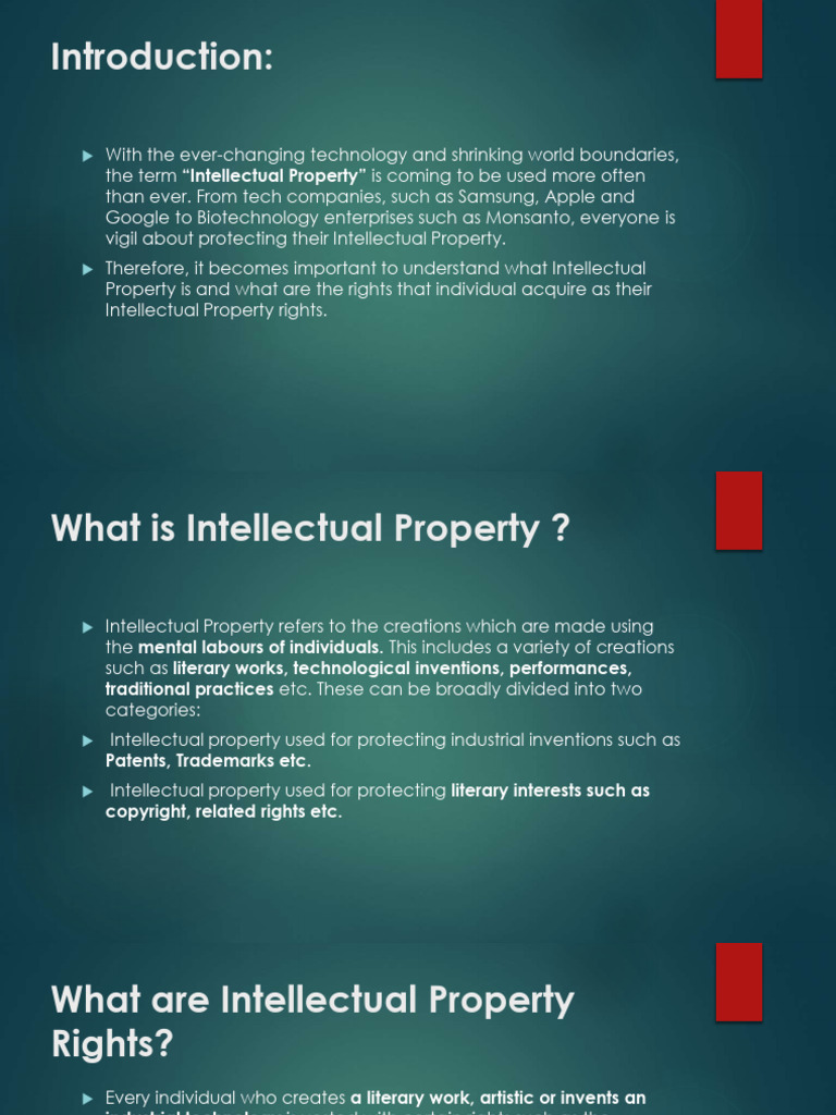 46316_Introduction to IPR. (2) | PDF | Intellectual Property | Trademark