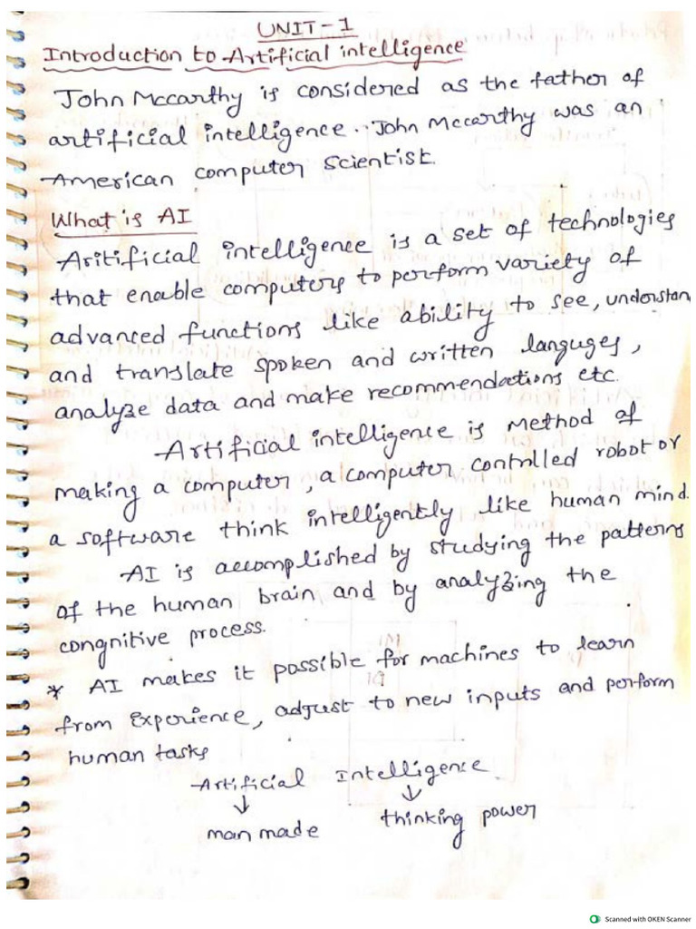 AI NOTES (1-7) | PDF