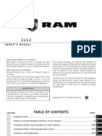 2012 Ram Cargo Van Owners Manual