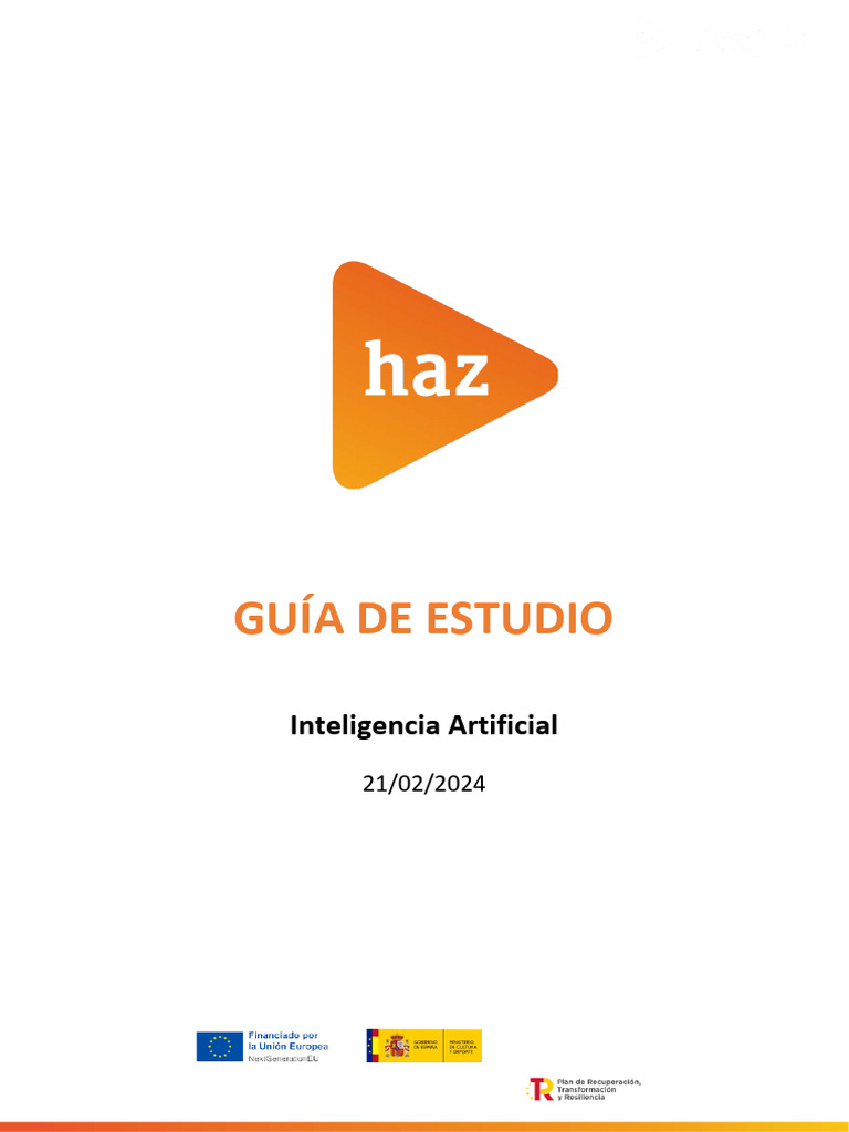 Guía Estudio Inteligencia Artificial | PDF | Inteligencia artificial ...