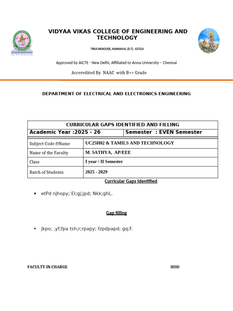 EVEN 25-26 GAF FILLING | PDF | Engineering