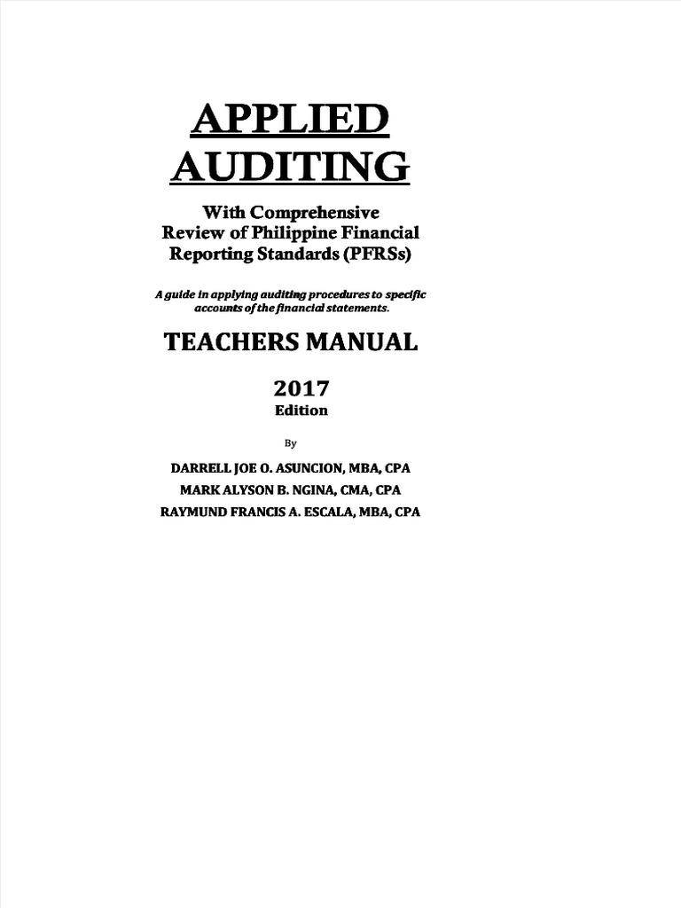 Applied Auditing 2017 | PDF | Financial Accounting | Balance Sheet