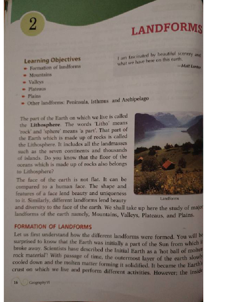 Landforms | PDF