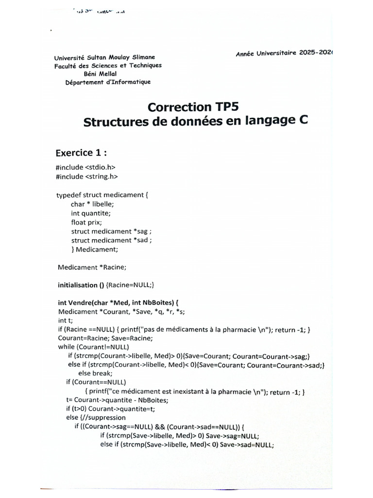 Correction Tp5 | PDF