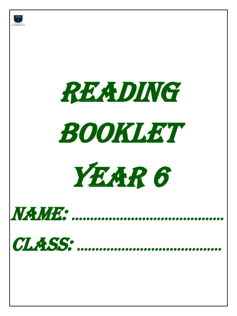 Reading Booklet | PDF