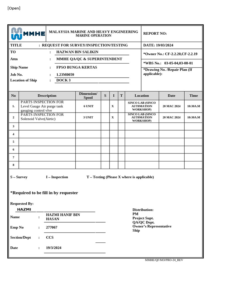 Buk_rfi_inspection for Inert Gas Parts Inspection Testing & Air Purge ...