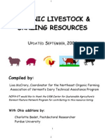 Organic Livestock and Grazing Resources