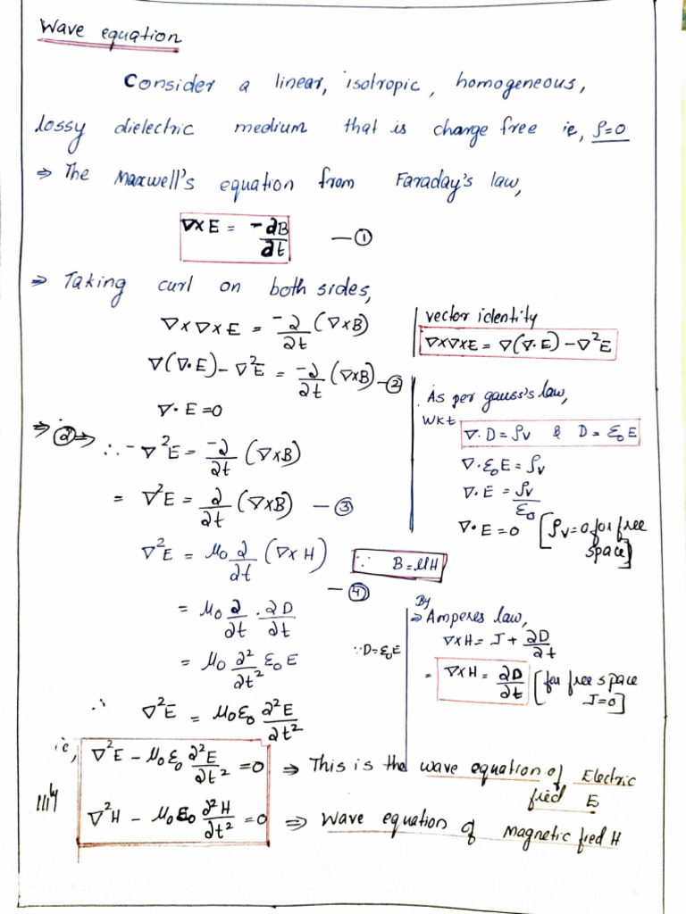 Wave Equation- Module 2 | PDF