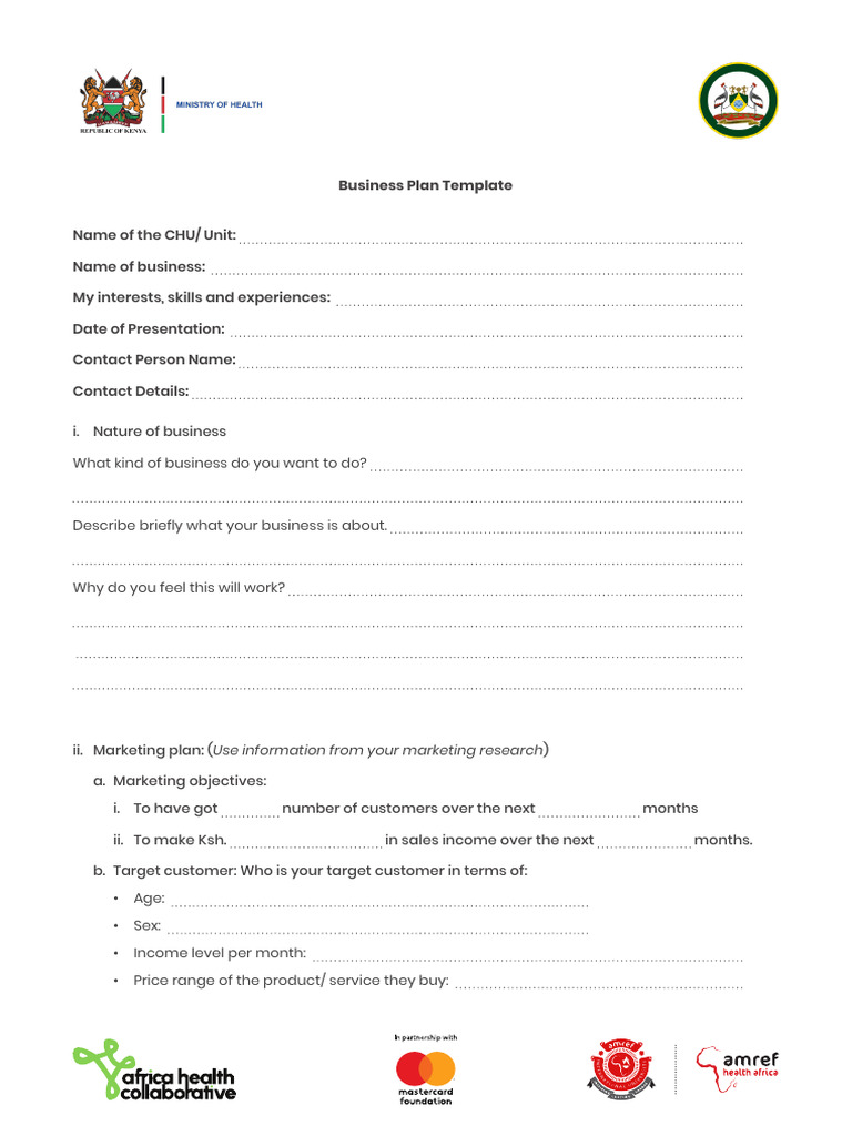 BP Template NRB | PDF | Marketing | Economies