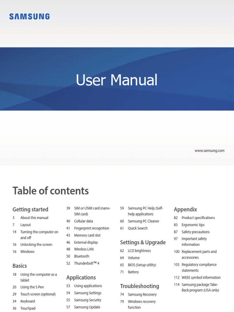 Win10 Manual ENG | PDF | Touchscreen | Tablet Computer