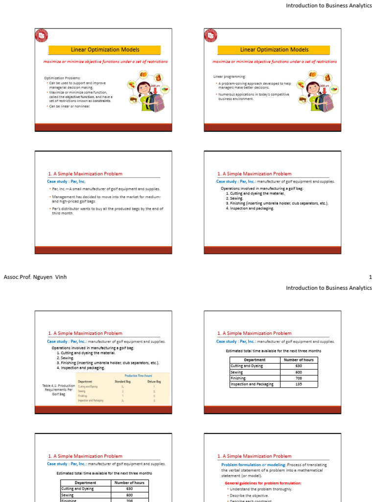 Topic 8 2023 Linear Optimization Std | PDF | Mathematical Optimization ...
