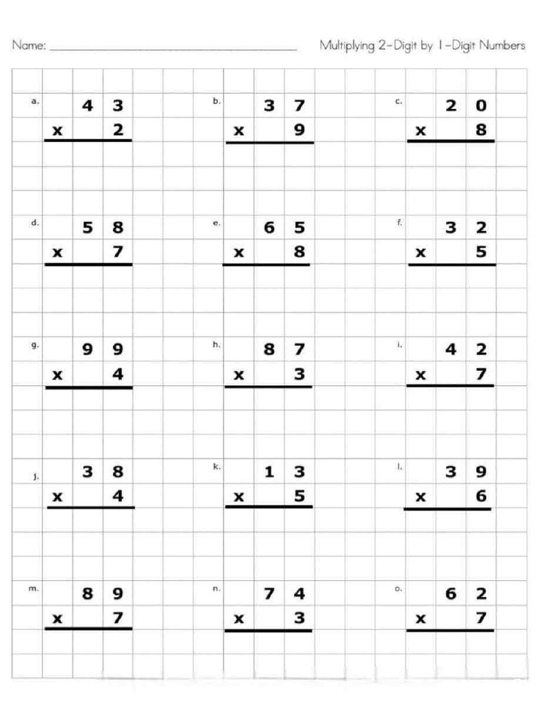 Multiplication | PDF