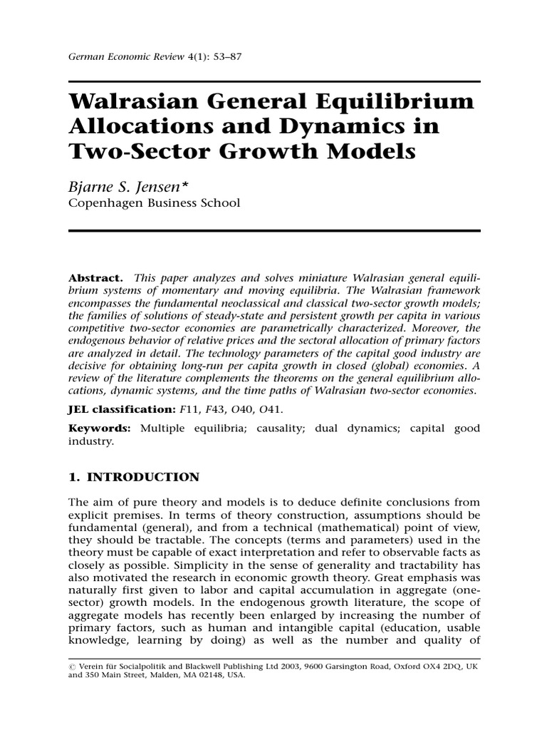 15784592 | PDF | General Equilibrium Theory | Economic Equilibrium