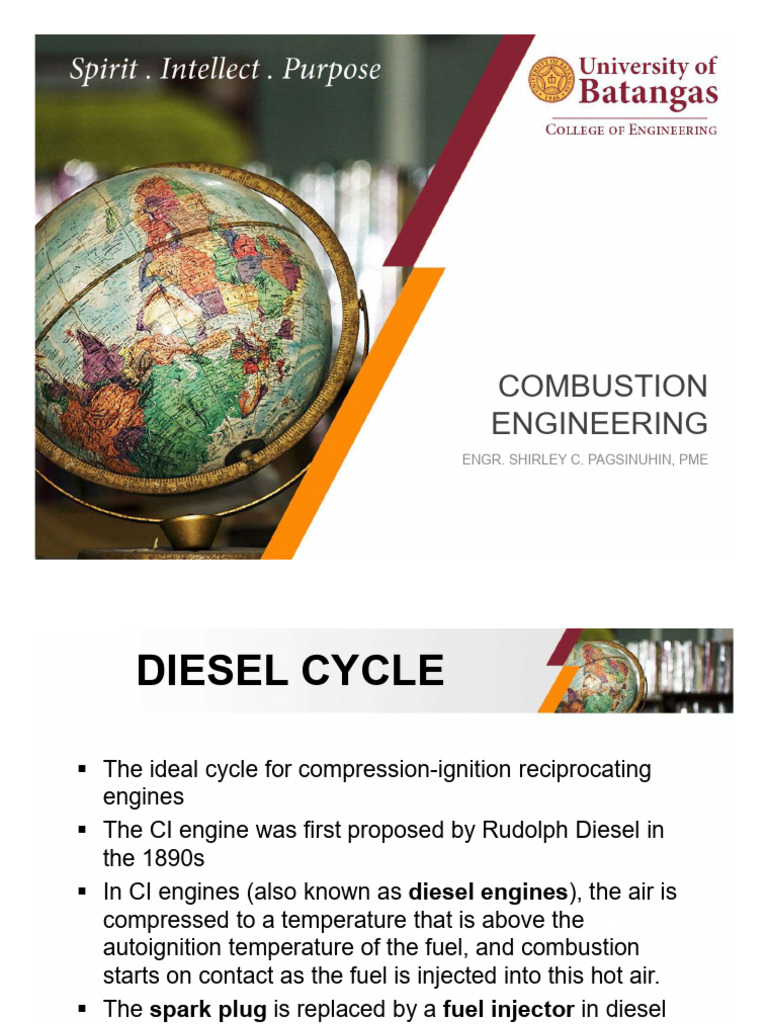 Combustion Module 4 Diesel Cycle | PDF | Diesel Engine | Engines