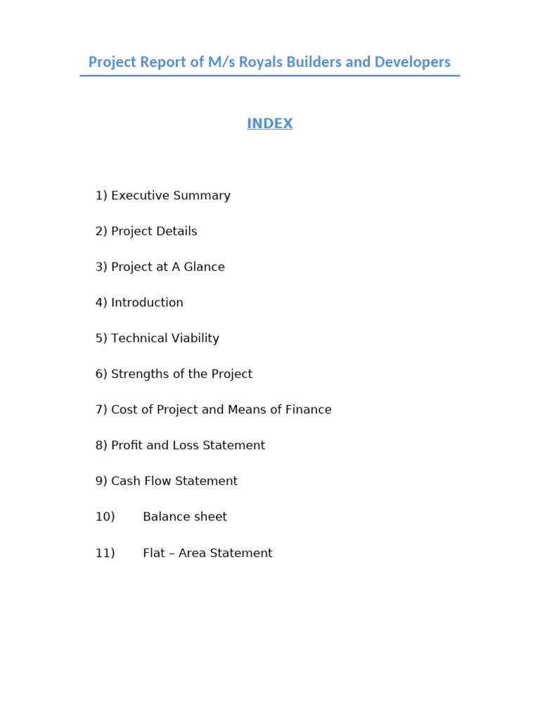 Multi_Storey_Residential_Project_Report | PDF | Business