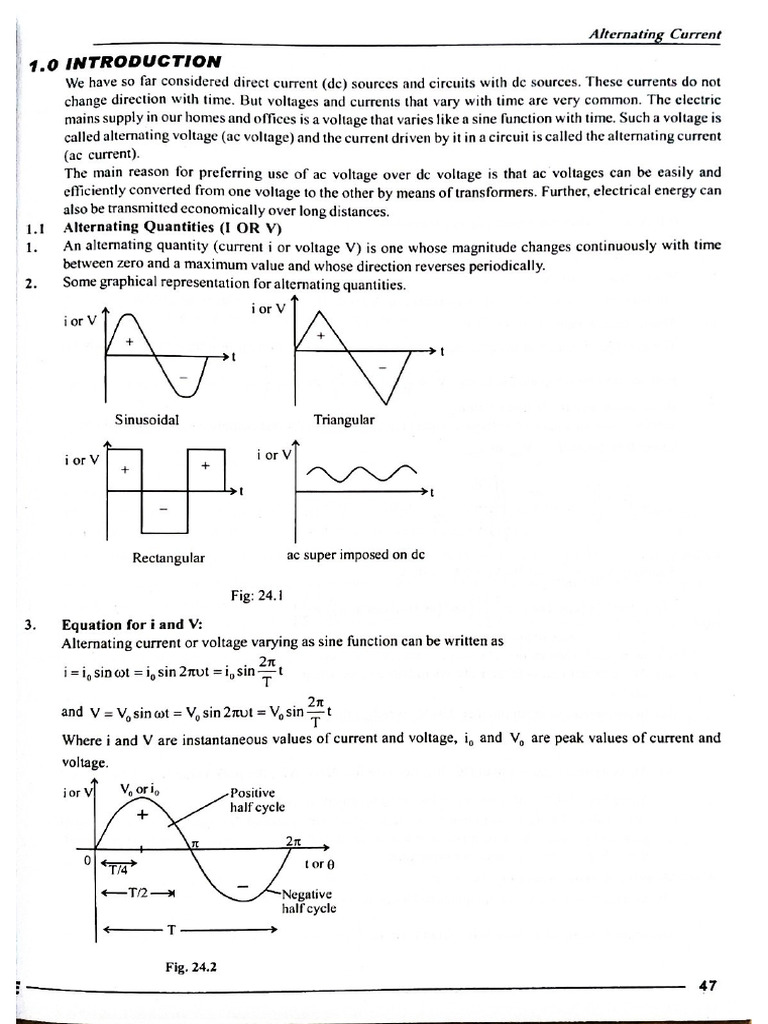 Alternating Current class 12 | PDF
