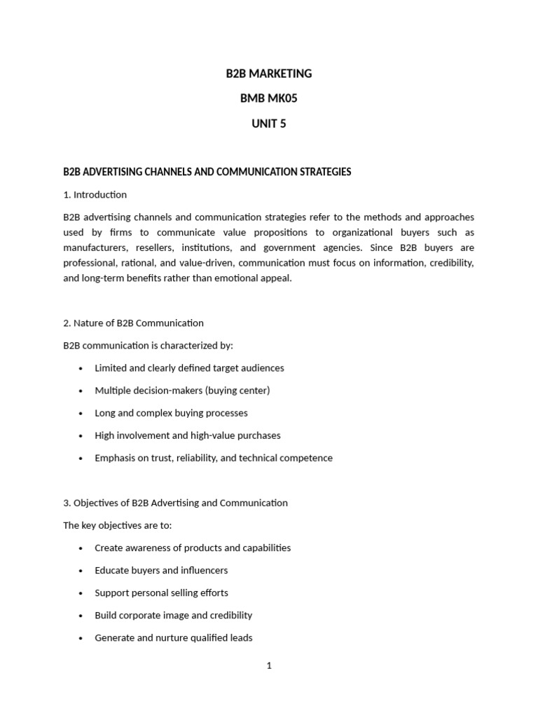 Unit 5 Notes | PDF | Logistics | Digital Marketing