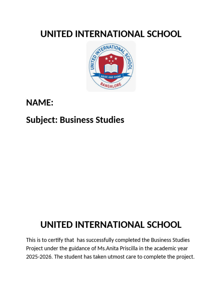 Business Studies Project Rachael Xii | PDF | Leadership | Steve Jobs