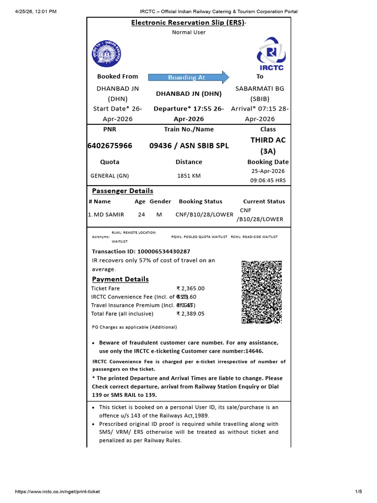 IRCTC – Official Indian Railway Catering & Tourism Corporation Portal ...