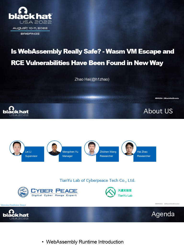 US 22 Hai is WebAssembly Really Safe | PDF | Computer Engineering ...