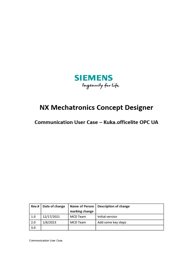 MCD Kuka.officeLite SIL With OPCUA | PDF | Computing | Computer Science