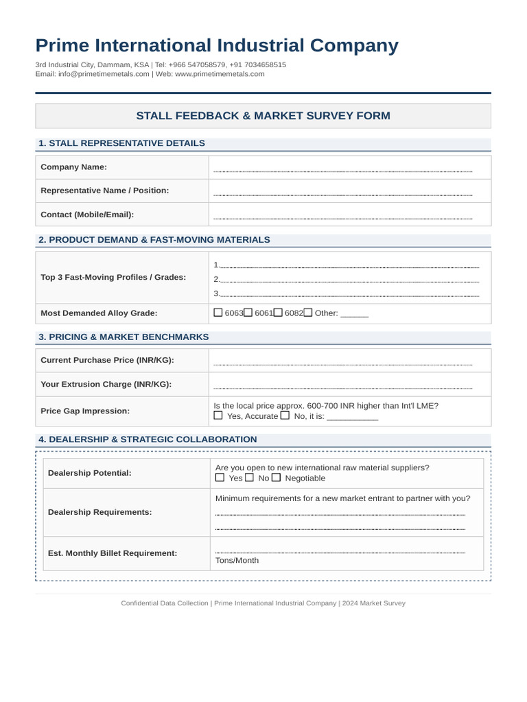 Updated Stall Data Form V2 (1) | PDF