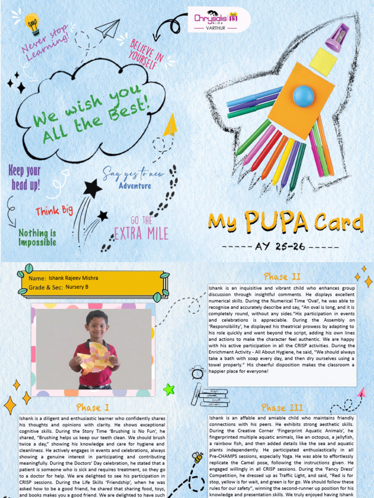 Ishank Rajeev Mishra - Nursery B | PDF | Cognition