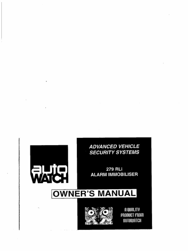 Autowatch 279 Rl | PDF