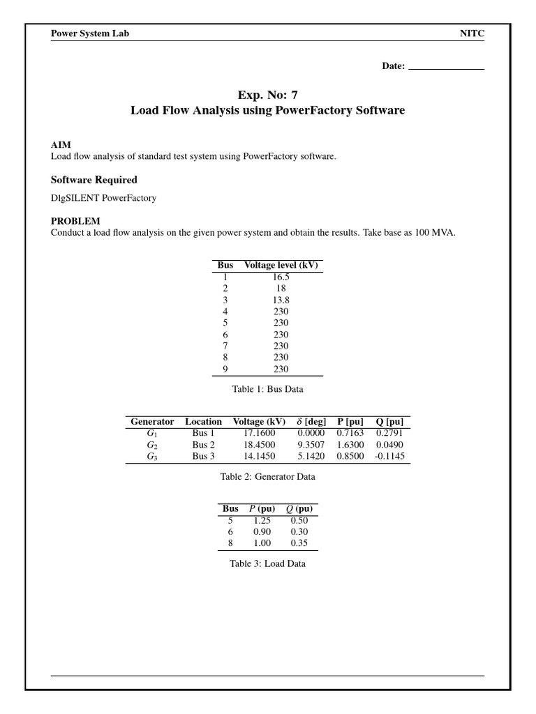 PS_LAB_EXPT 7 (1)_260323_110853 | PDF | Transformer | Power Engineering