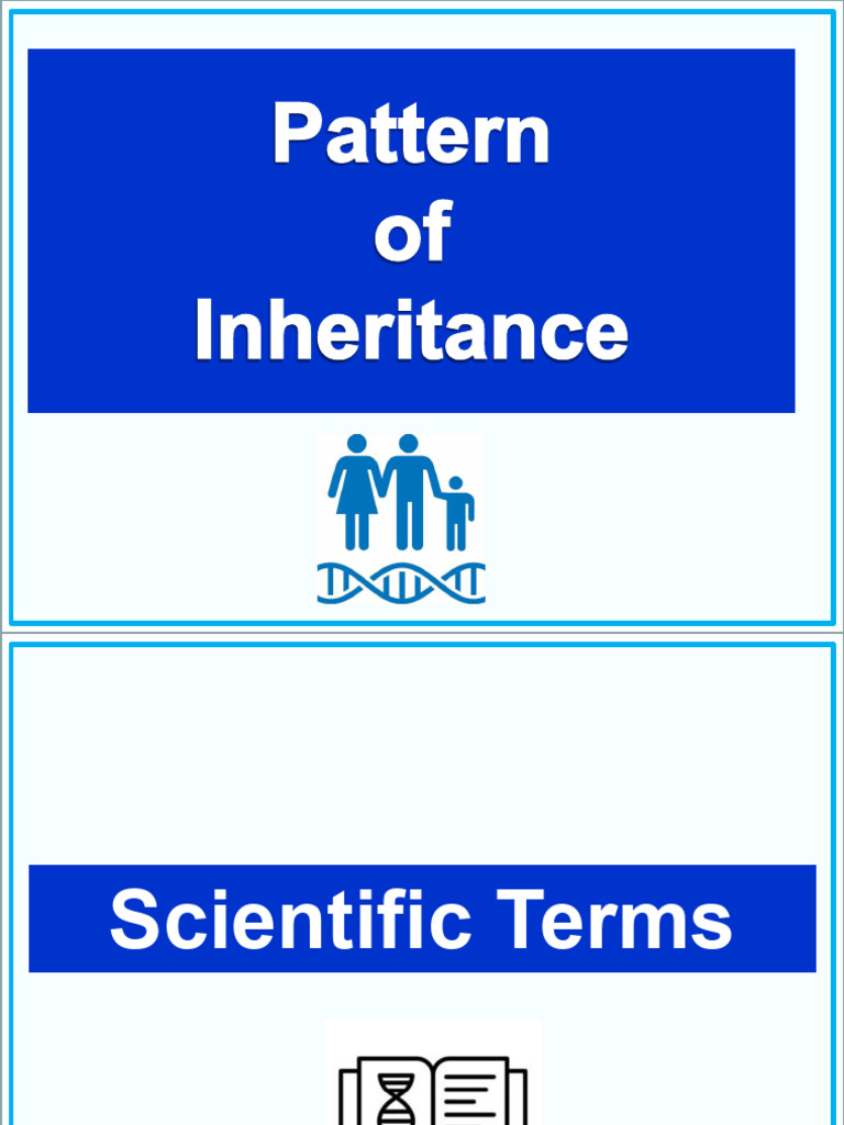 Lecture Pattern of Inheretace student | PDF | Ploidy | Telomere
