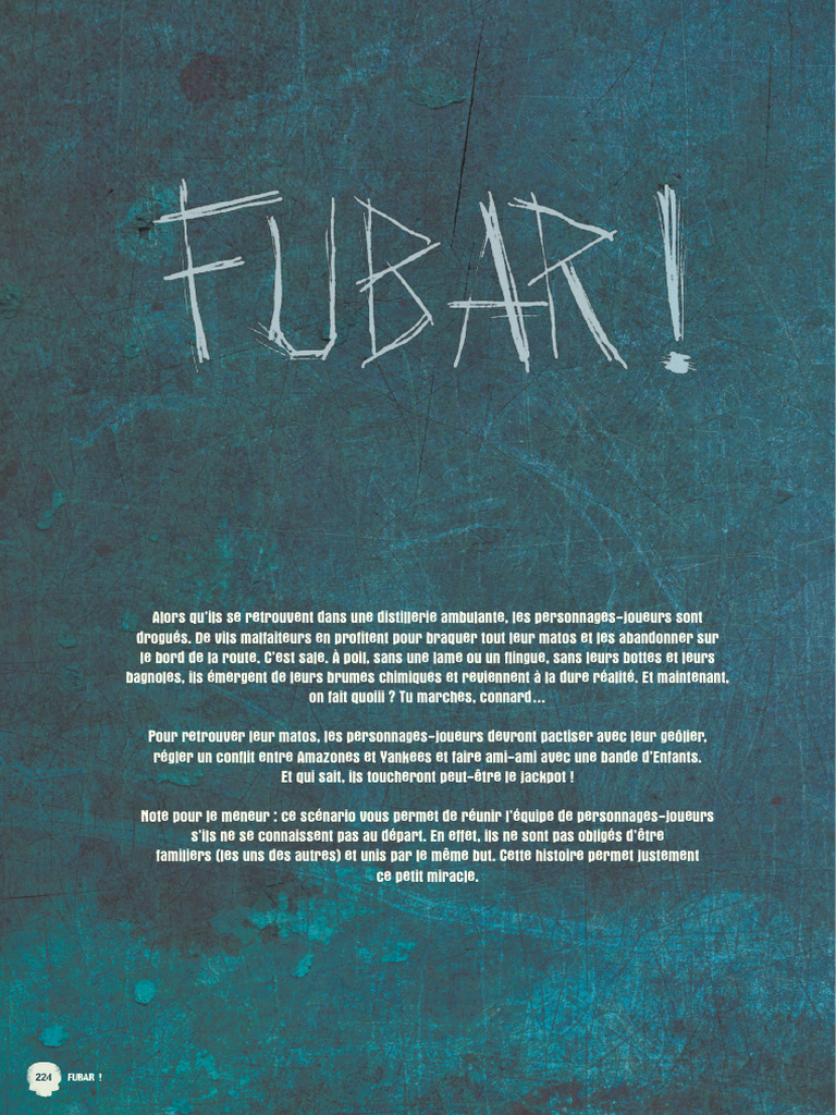 Scénario FUBAR ! | PDF | Amazones