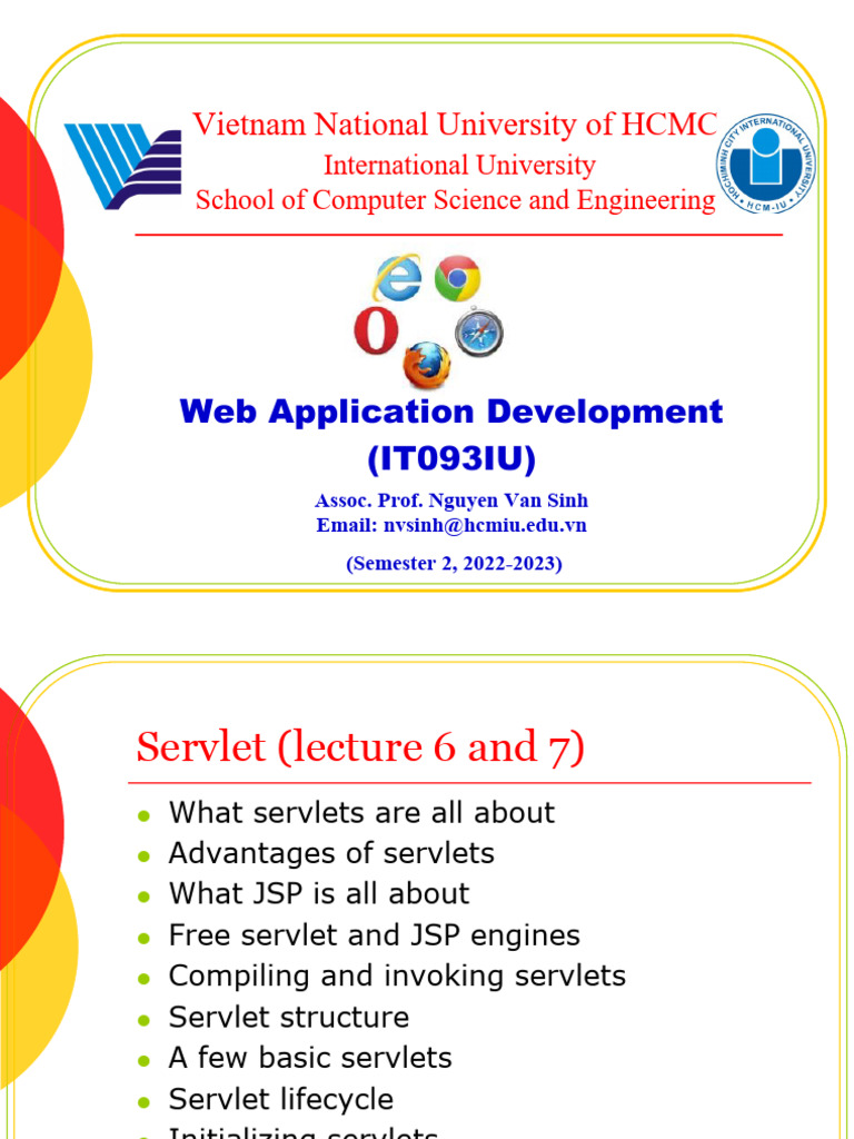L6&7. Servlet | PDF | Computing | Hypertext