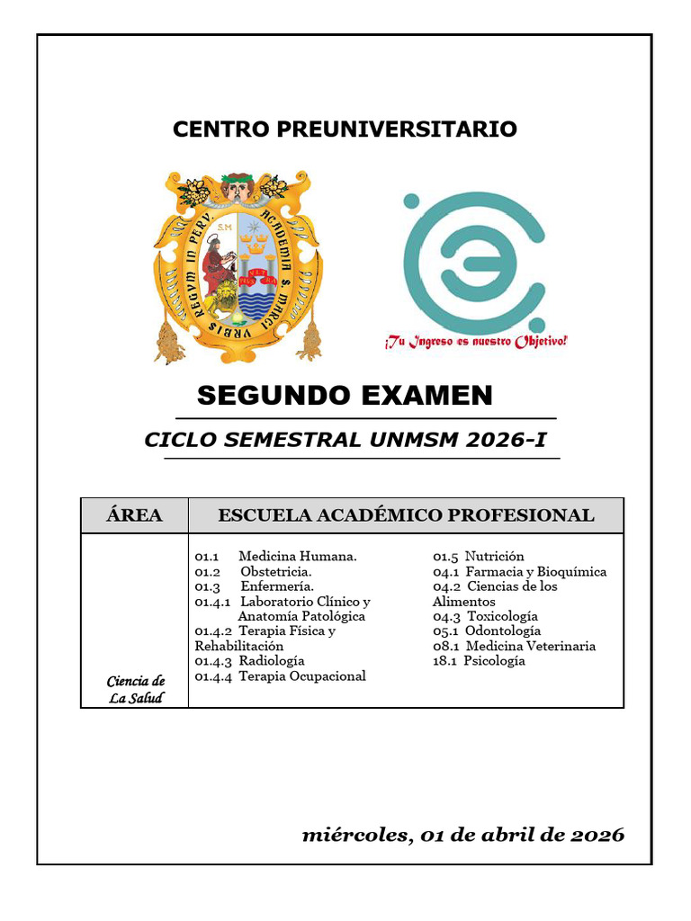2do Examen Semestral | PDF | Salud mental | Trastorno mental