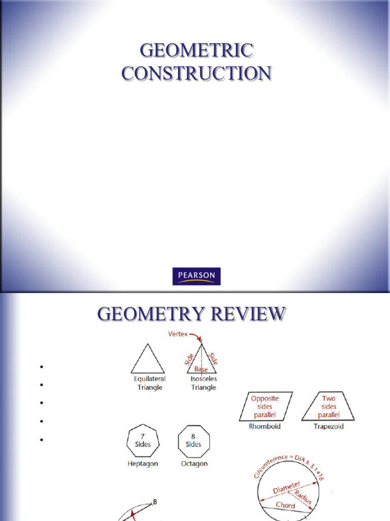 Lecture 04 Geometric Construction Ppt04 | PDF | Circle | Triangle